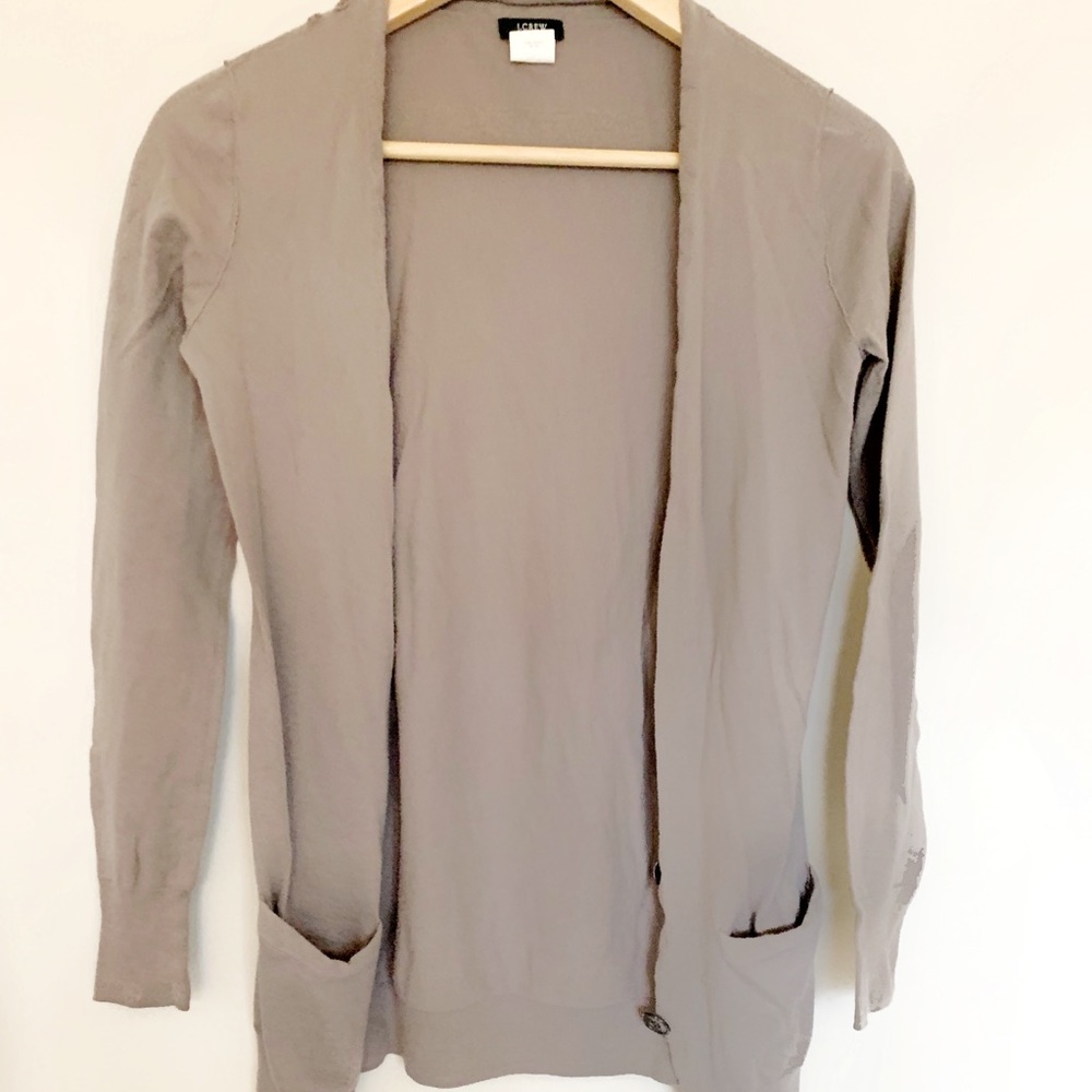 Jcrew gray cardigan